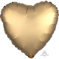 Standard Heart Satin Luxe Gold